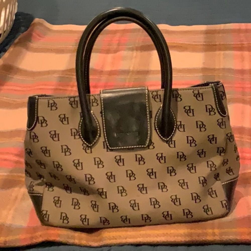 Dooney and Bourke vintage canvas satchel.